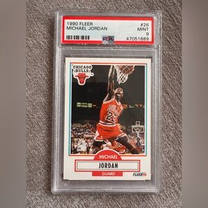 1990 Fleer Michael Jordan #26 PSA 9
Chicago Bulls